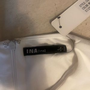 White dress bridal shower dress